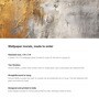 Weathered Gold Texture Vinyl Abstract Self Adhesive Wallpaper (3 ft X 3 ft)