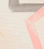 Rose Grey Geometry Vinyl Abstract Self Adhesive Wallpaper (3 ft X 3 ft)