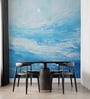 Ocean Sky Gradient Vinyl Abstract Self Adhesive Wallpaper (3 ft X 3 ft)