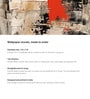 Terracotta Ink Abstract Vinyl Abstract Self Adhesive Wallpaper (3 ft X 3 ft)