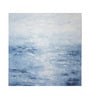 Turquoise Wave Abstract Vinyl Abstract Self Adhesive Wallpaper (3 ft X 3 ft)