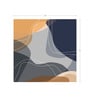 Amber Navy Organic Blend Vinyl Abstract Self Adhesive Wallpaper (3 ft X 3 ft)
