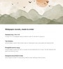 Green Hills Birds Flight Vinyl Abstract Self Adhesive Wallpaper (3 ft X 3 ft)