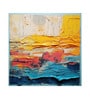 Sunset Layer Abstract Vinyl Abstract Self Adhesive Wallpaper (3 ft X 3 ft)
