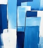 Cobalt Block Abstract Vinyl Abstract Self Adhesive Wallpaper (3 ft X 3 ft)