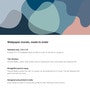 Blue Pebble Abstract Vinyl Abstract Self Adhesive Wallpaper (3 ft X 3 ft)