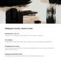 Bold Black Brushstroke Vinyl Abstract Self Adhesive Wallpaper (3 ft X 3 ft)