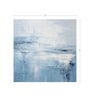Icy Blue Brushstroke Vinyl Abstract Self Adhesive Wallpaper (3 ft X 3 ft)