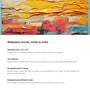 Sunset Layer Abstract Vinyl Abstract Self Adhesive Wallpaper (3 ft X 3 ft)