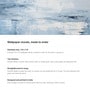 Icy Blue Brushstroke Vinyl Abstract Self Adhesive Wallpaper (3 ft X 3 ft)