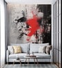 Ink Splash Abstract Vinyl Abstract Self Adhesive Wallpaper (3 ft X 3 ft)