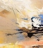 Amber Storm Abstract Vinyl Abstract Self Adhesive Wallpaper (3 ft X 3 ft)
