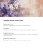Violet Sunset Abstract Vinyl Abstract Self Adhesive Wallpaper (3 ft X 3 ft)
