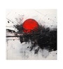 Eclipse Ink Abstract Vinyl Abstract Self Adhesive Wallpaper (3 ft X 3 ft)