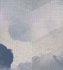 Dusty Blue Cloudscape Vinyl Abstract Self Adhesive Wallpaper (3 ft X 3 ft)