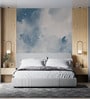 Serene Blue Clouds Vinyl Abstract Self Adhesive Wallpaper (3 ft X 3 ft)