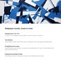 Navy Fragment Abstract Vinyl Abstract Self Adhesive Wallpaper (3 ft X 3 ft)