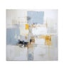 Golden Blue Abstract Vinyl Abstract Self Adhesive Wallpaper (3 ft X 3 ft)