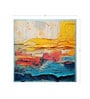Sunset Layer Abstract Vinyl Abstract Self Adhesive Wallpaper (3 ft X 3 ft)