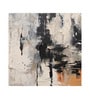 Charcoal Wash Abstract Vinyl Abstract Self Adhesive Wallpaper (3 ft X 3 ft)