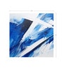 Arctic Blue Angles Vinyl Abstract Self Adhesive Wallpaper (3 ft X 3 ft)
