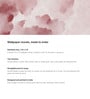 Blush Pink Cloud Sky Vinyl Abstract Self Adhesive Wallpaper (3 ft X 3 ft)