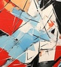 Bold Cubist Abstract Vinyl Abstract Self Adhesive Wallpaper (3 ft X 3 ft)