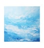 Ocean Sky Gradient Vinyl Abstract Self Adhesive Wallpaper (3 ft X 3 ft)