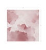 Blush Pink Cloud Sky Vinyl Abstract Self Adhesive Wallpaper (3 ft X 3 ft)