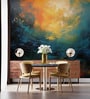 Blazing Sky Abstract Vinyl Abstract Self Adhesive Wallpaper (3 ft X 3 ft)