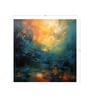 Blazing Sky Abstract Vinyl Abstract Self Adhesive Wallpaper (3 ft X 3 ft)