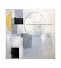 Slate Gold Circles Vinyl Abstract Self Adhesive Wallpaper (3 ft X 3 ft)
