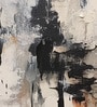 Charcoal Wash Abstract Vinyl Abstract Self Adhesive Wallpaper (3 ft X 3 ft)