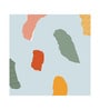Pastel Organic Blend Vinyl Abstract Self Adhesive Wallpaper (3 ft X 3 ft)