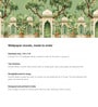 Temple Shrine Mural Vinyl Botanical Self Adhesive Wallpaper (3 ft X 3 ft)