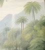 Riverside Forest Path Vinyl Botanical Self Adhesive Wallpaper (3 ft X 3 ft)