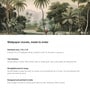 Palm Mountain Lakeside Vinyl Botanical Self Adhesive Wallpaper (3 ft X 3 ft)