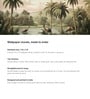 Vintage Palm Grove Vinyl Botanical Self Adhesive Wallpaper (3 ft X 3 ft)