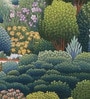 Secret Garden Archway Vinyl Botanical Self Adhesive Wallpaper (3 ft X 3 ft)