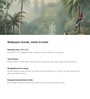 Palm Waterfall Oasis Vinyl Botanical Self Adhesive Wallpaper (3 ft X 3 ft)