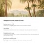 Heron Lakeside Palms Vinyl Botanical Self Adhesive Wallpaper (3 ft X 3 ft)