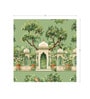Temple Shrine Mural Vinyl Botanical Self Adhesive Wallpaper (3 ft X 3 ft)