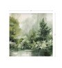 Pine Forest Serenity Vinyl Botanical Self Adhesive Wallpaper (3 ft X 3 ft)