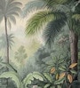 Tropical Palm Close-up Vinyl Botanical Self Adhesive Wallpaper (3 ft X 3 ft)