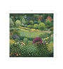 Flowering Hillside Garden Vinyl Botanical Self Adhesive Wallpaper (3 ft X 3 ft)