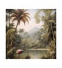 Mountain Palm Vista Vinyl Botanical Self Adhesive Wallpaper (3 ft X 3 ft)