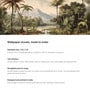 Hazy Mountain Palms Vinyl Botanical Self Adhesive Wallpaper (3 ft X 3 ft)
