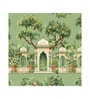 Temple Shrine Mural Vinyl Botanical Self Adhesive Wallpaper (3 ft X 3 ft)