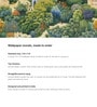 Castle Garden Vista Vinyl Botanical Self Adhesive Wallpaper (3 ft X 3 ft)