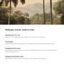 Serene Lakeside Palms Vinyl Botanical Self Adhesive Wallpaper (3 ft X 3 ft)